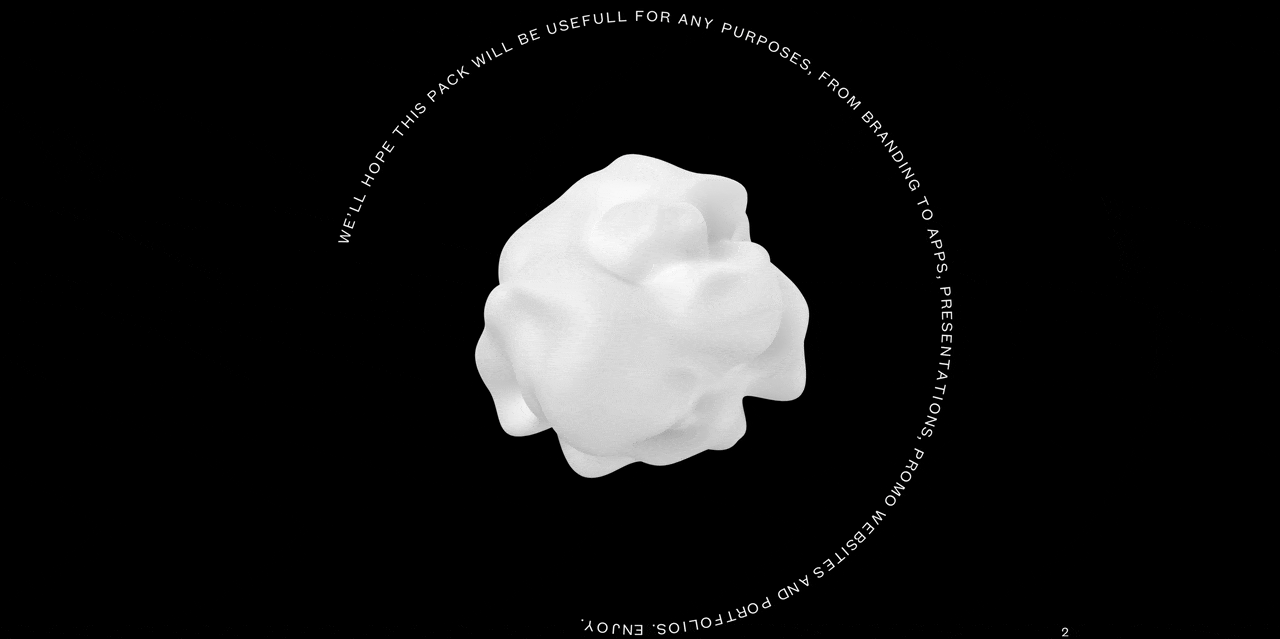 LOOPS - ANIMATED 3D SHAPES FOR UI PROJECTS