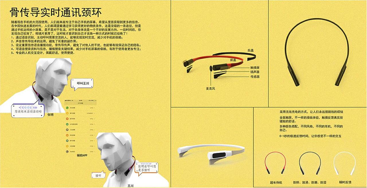 骨传导实时通讯颈环（图ZMTg0ODM5MTI0） - 电子产品 - 站酷设计师哈希Chris原创素材 - 站酷ZCOOL