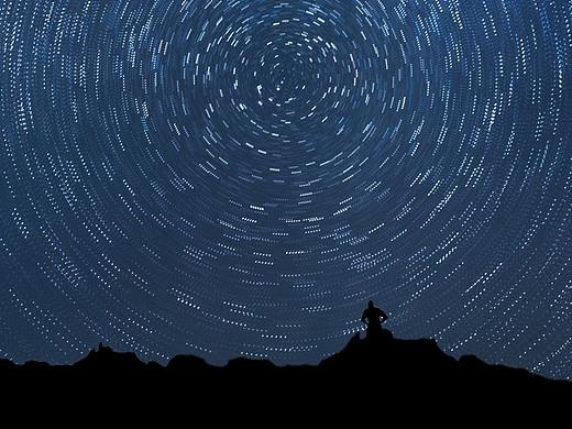 海报仰望星空