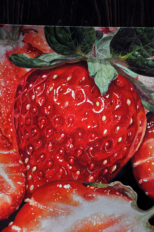 草莓水彩