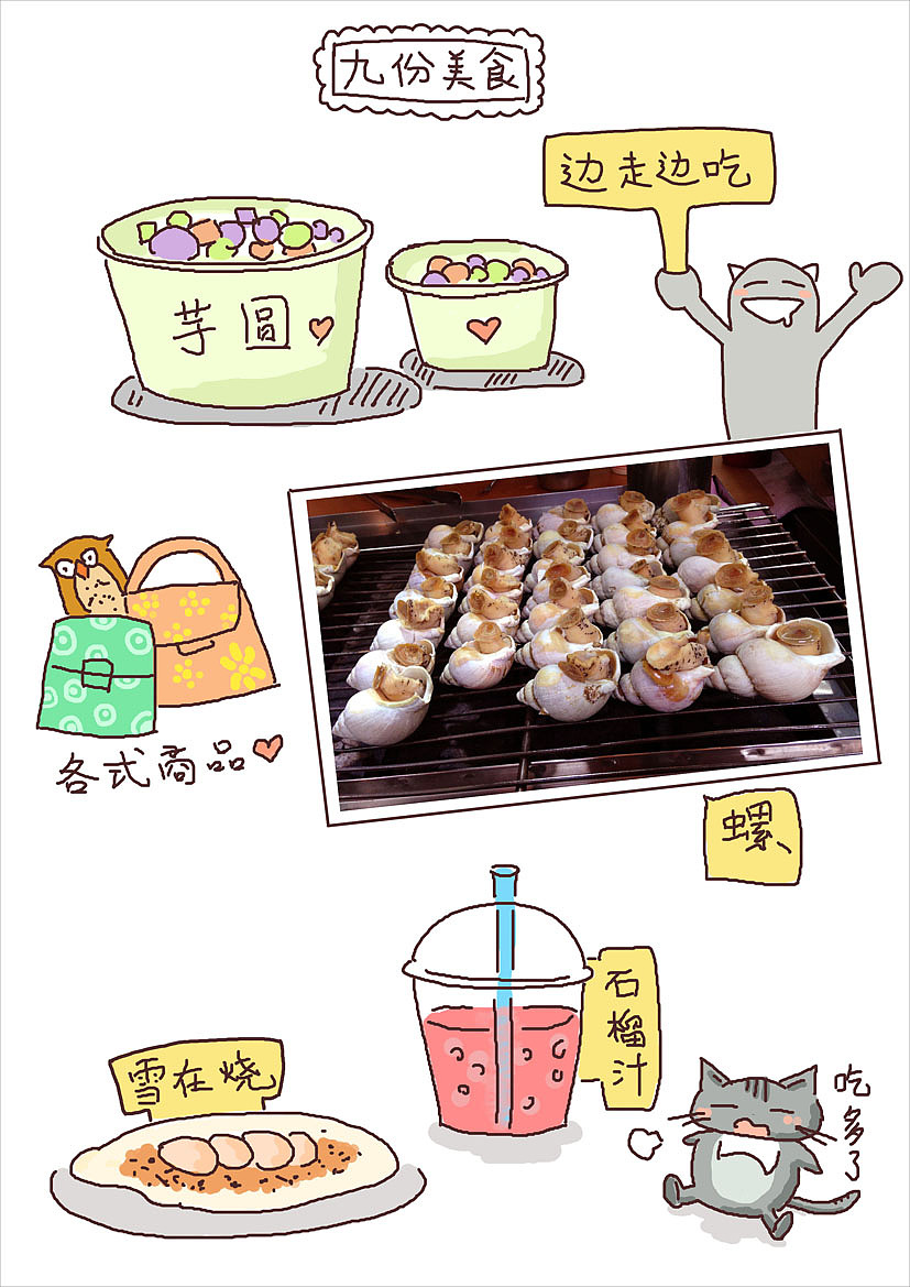 台湾亲子游，手绘全记录（图ZMzM5NzExOTI=） - 新锐潮流插画 - 站酷设计师云端有鱼原创素材 - 站酷ZCOOL
