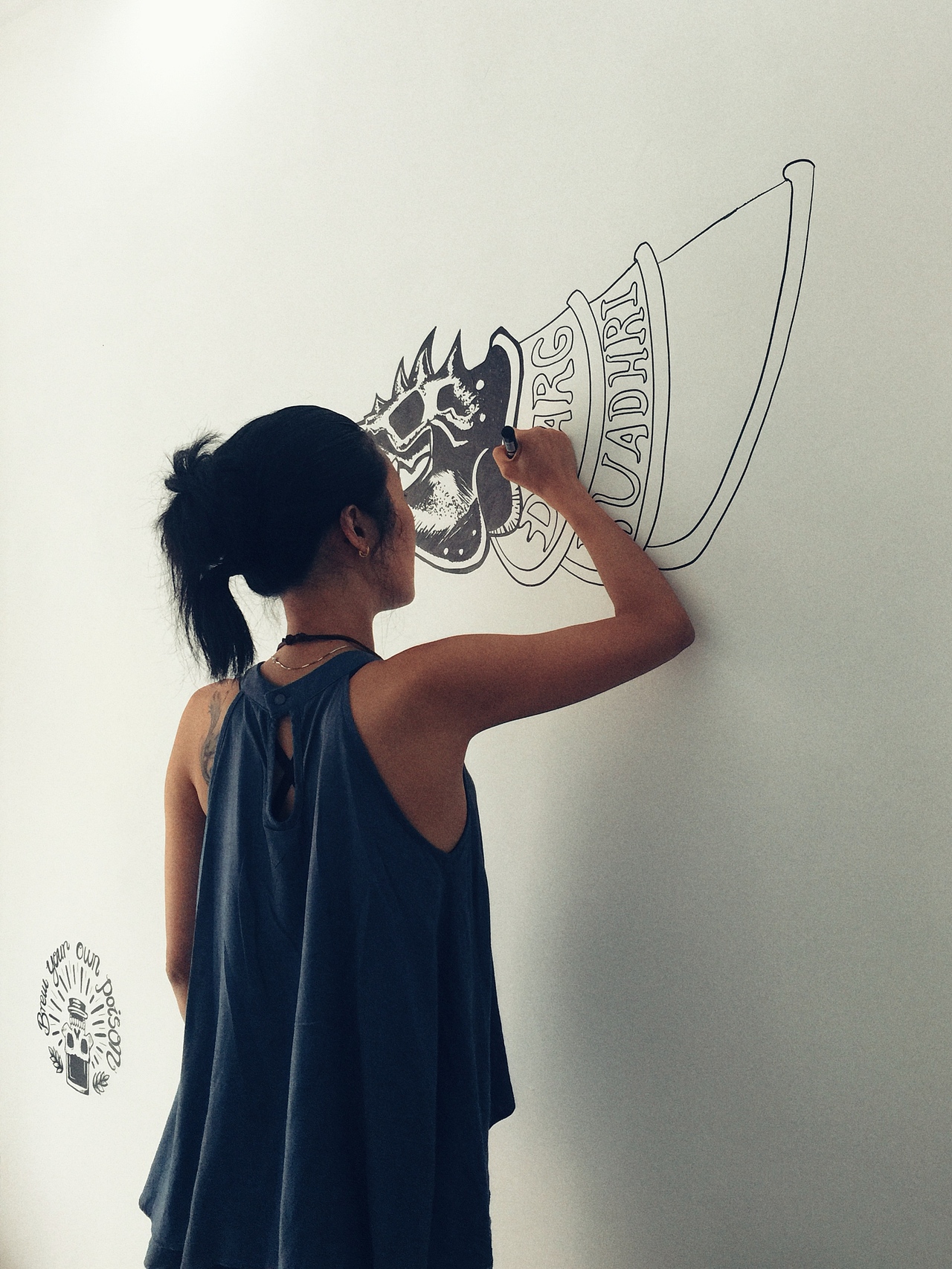 wall painting - 2016.8.5（图ZNTU1NTc5Mjg=） - 创作习作 - 站酷设计师Yanioo原创素材 - 站酷ZCOOL