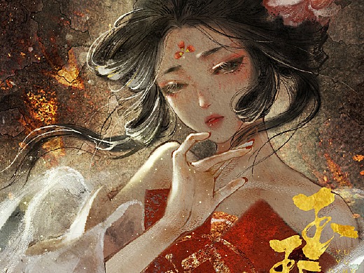 【古風插畫】云想衣裳花想容
