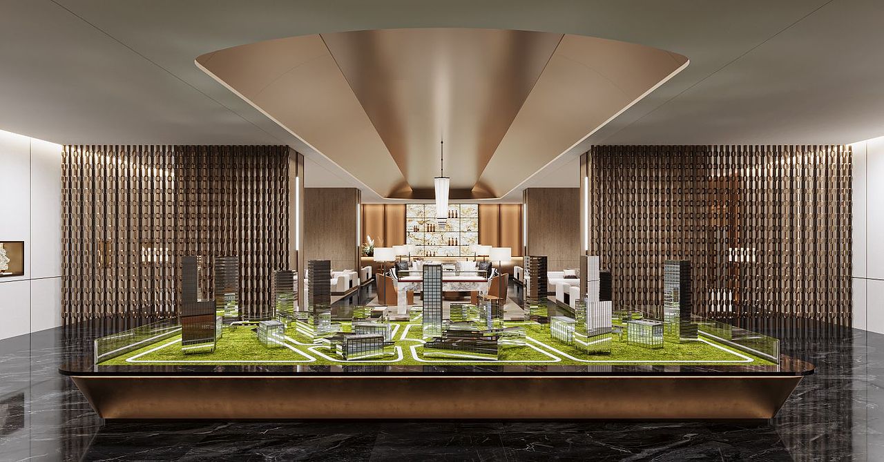 售楼部（图ZMzUwMTIxNDU2） - 商业空间设计 - 站酷设计师方芳方原创素材 - 站酷ZCOOL