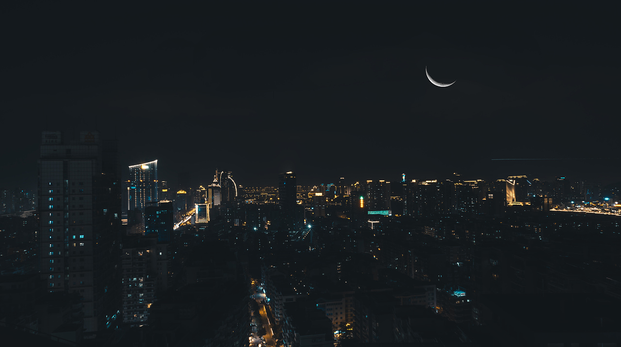 风光摄影--没有星星的夜空