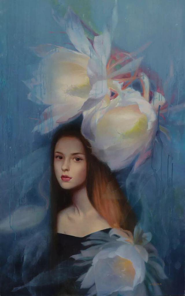 画家何水晶油画