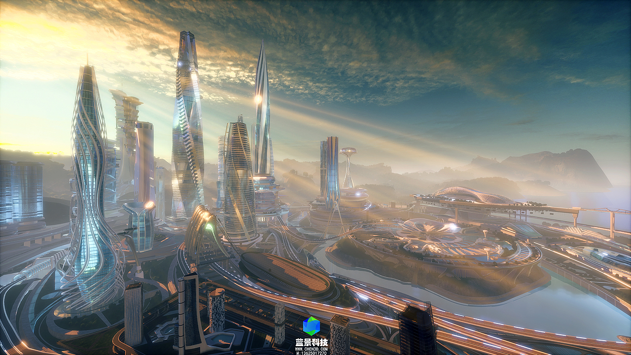 虚拟旅游 虚拟城市_蓝景科技元宇宙-站酷zcool