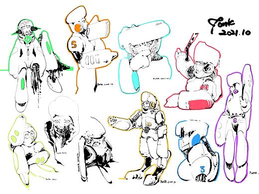 科幻女孩速写10-19