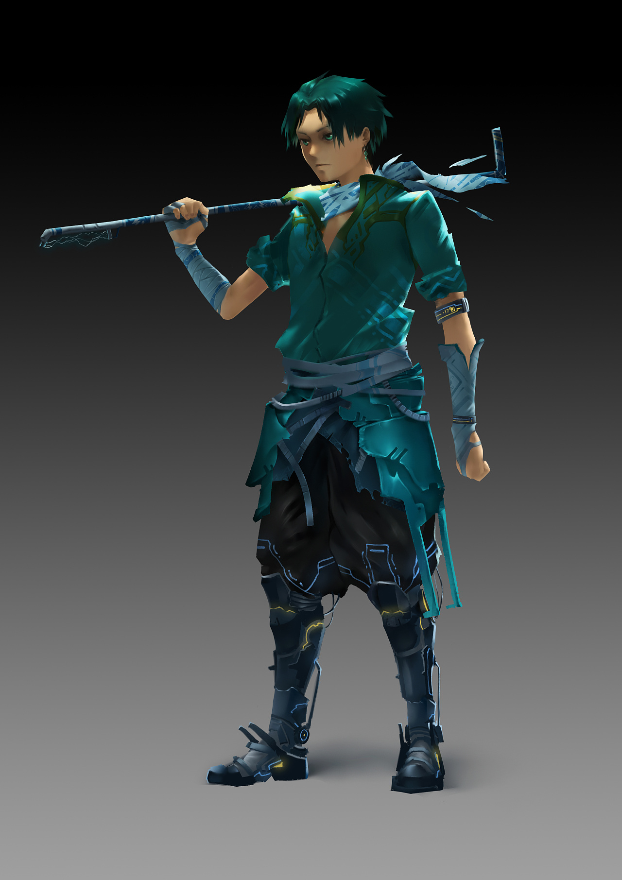 未来赛博朋克废土世界 背景:t437是游走于各个科技遗迹间的拾荒者