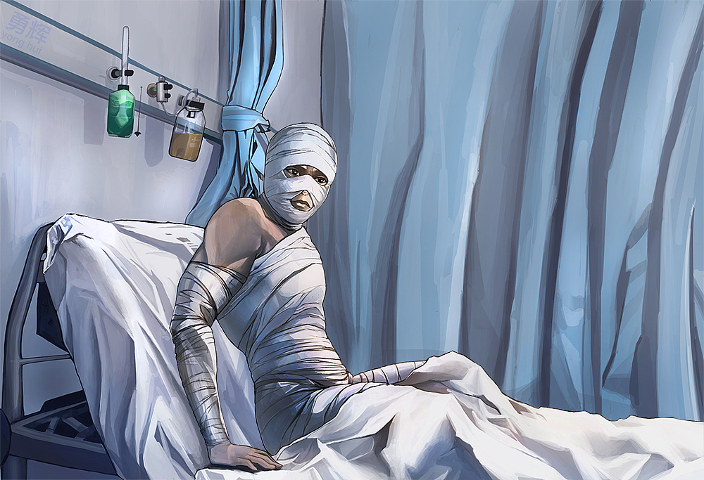 病房|插画|创作习作|勇辉&nbsp;yonghui - 原创作品 - 站酷 (zcool)