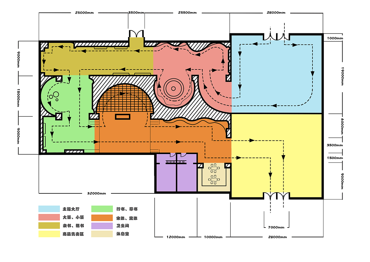 汉字文化发展史展厅陈设|空间|展陈设计|橘子扒了_原创作品-站酷zcool