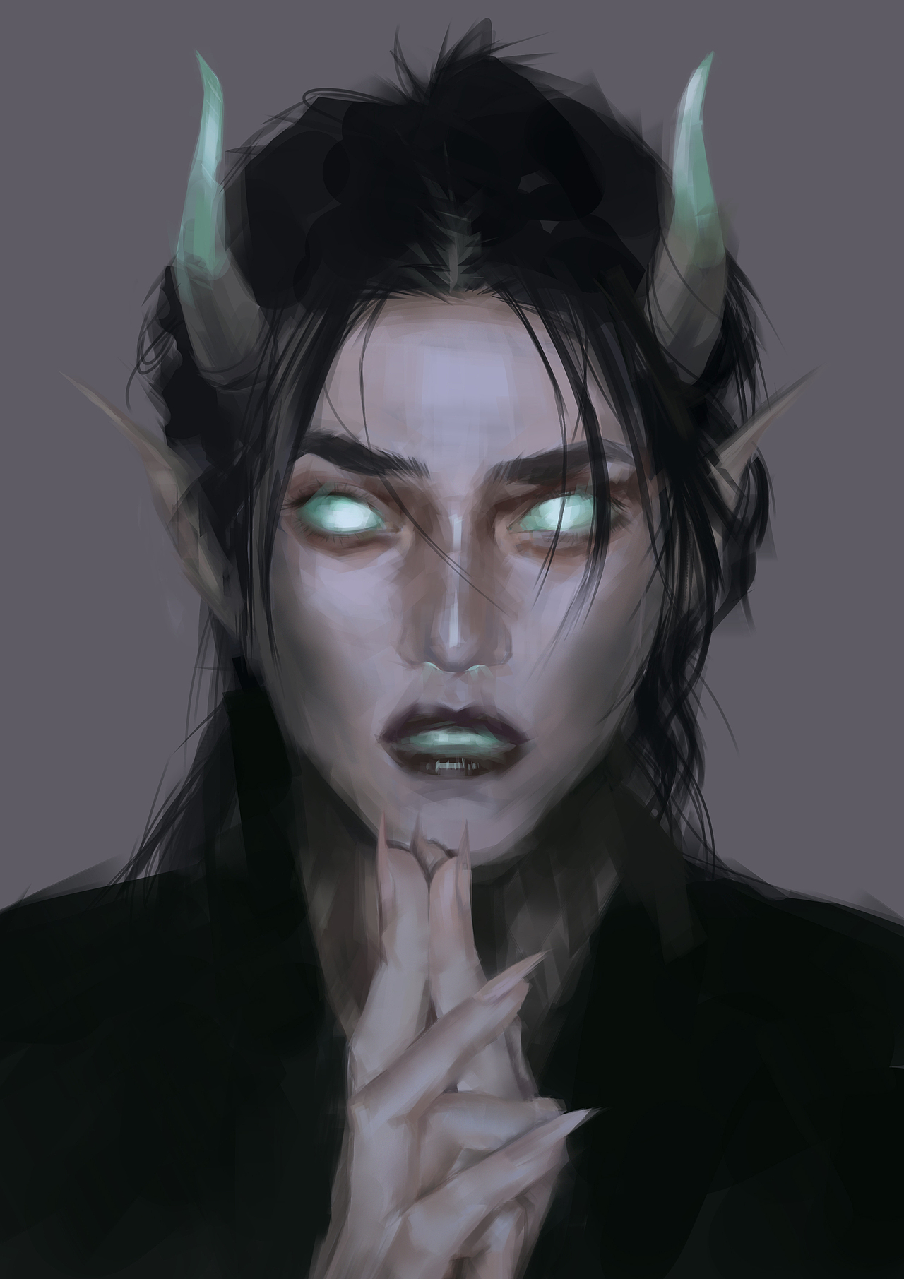 暗黑头像插画