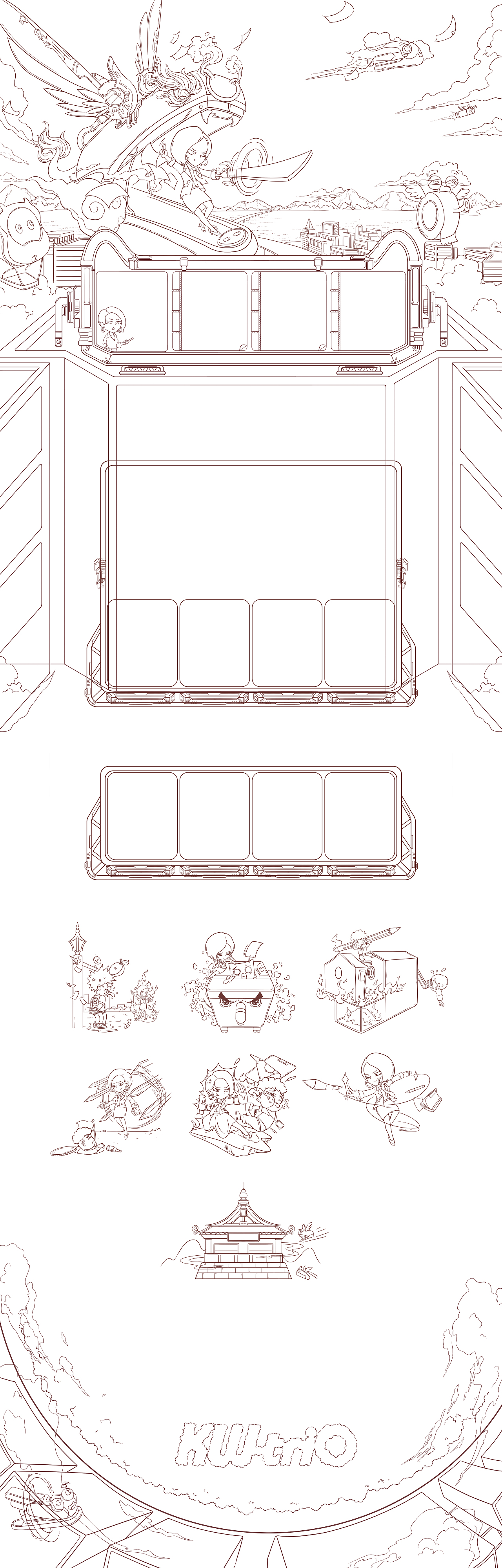&lt;&lt;可得优&gt;&gt;  手绘电商首页  3.0手绘稿