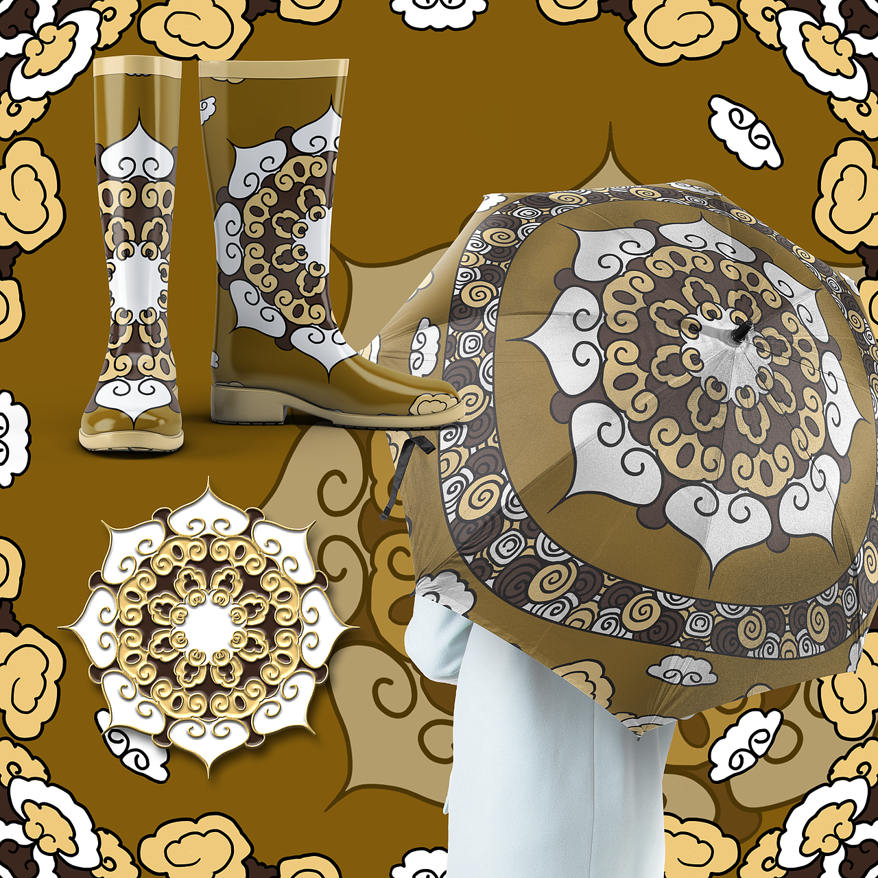 圖案設(shè)計(jì)｜四象敦煌風(fēng)紋樣設(shè)計(jì)-敦煌設(shè)計(jì)大賽作品（圖ZMjgyMDMwMTEy） - 圖案 - 站酷設(shè)計(jì)師卷毛的卷仔原創(chuàng)素材 - 站酷ZCOOL