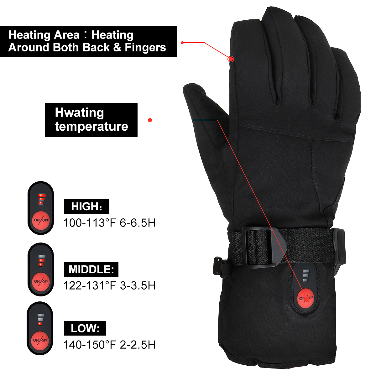 电热手套 亚马逊