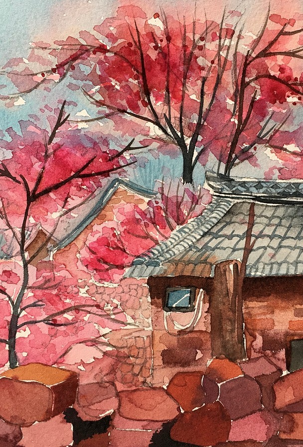 水彩练习-写生（图ZMjYzODU4ODY0） - 创作习作 - 站酷设计师风儿的故居原创素材 - 站酷ZCOOL