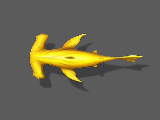 黄金鲨鱼（小练习）（个人主页-ZNDc2NzI3MjQ=） - 游戏原画 - 站酷设计师徐大大头原创素材 - 站酷ZCOOL
