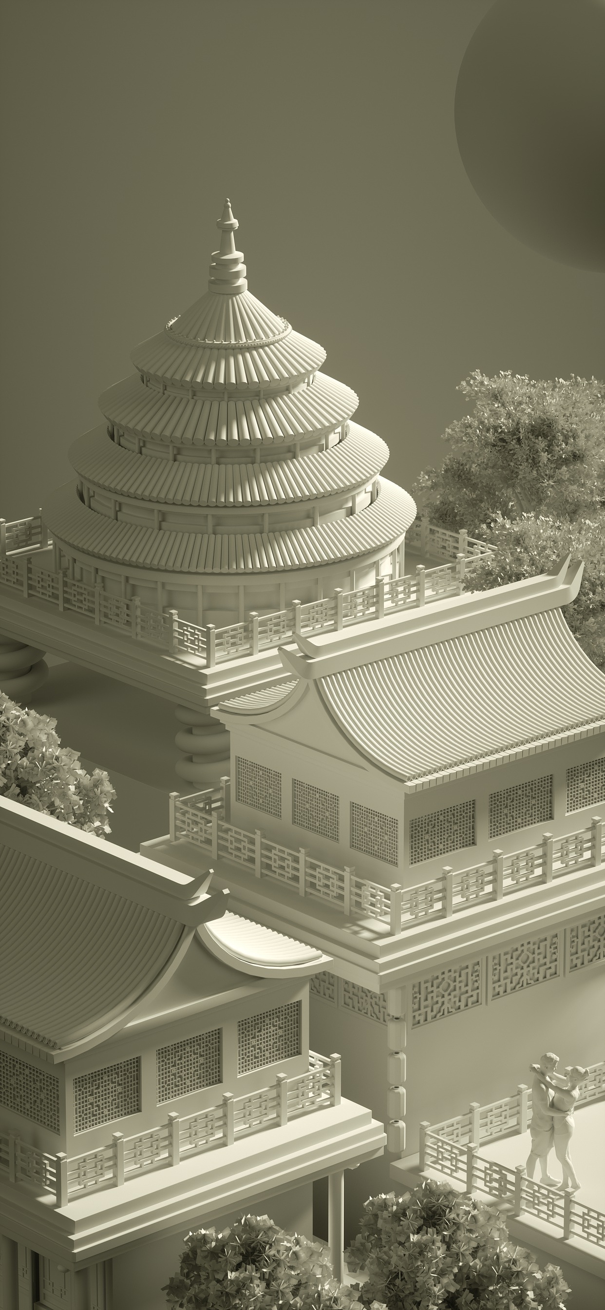 古風(fēng)場(chǎng)景建模（圖ZMjkzMTI4NTU2） - 場(chǎng)景 - 站酷設(shè)計(jì)師三毛只有一根毛原創(chuàng)素材 - 站酷ZCOOL