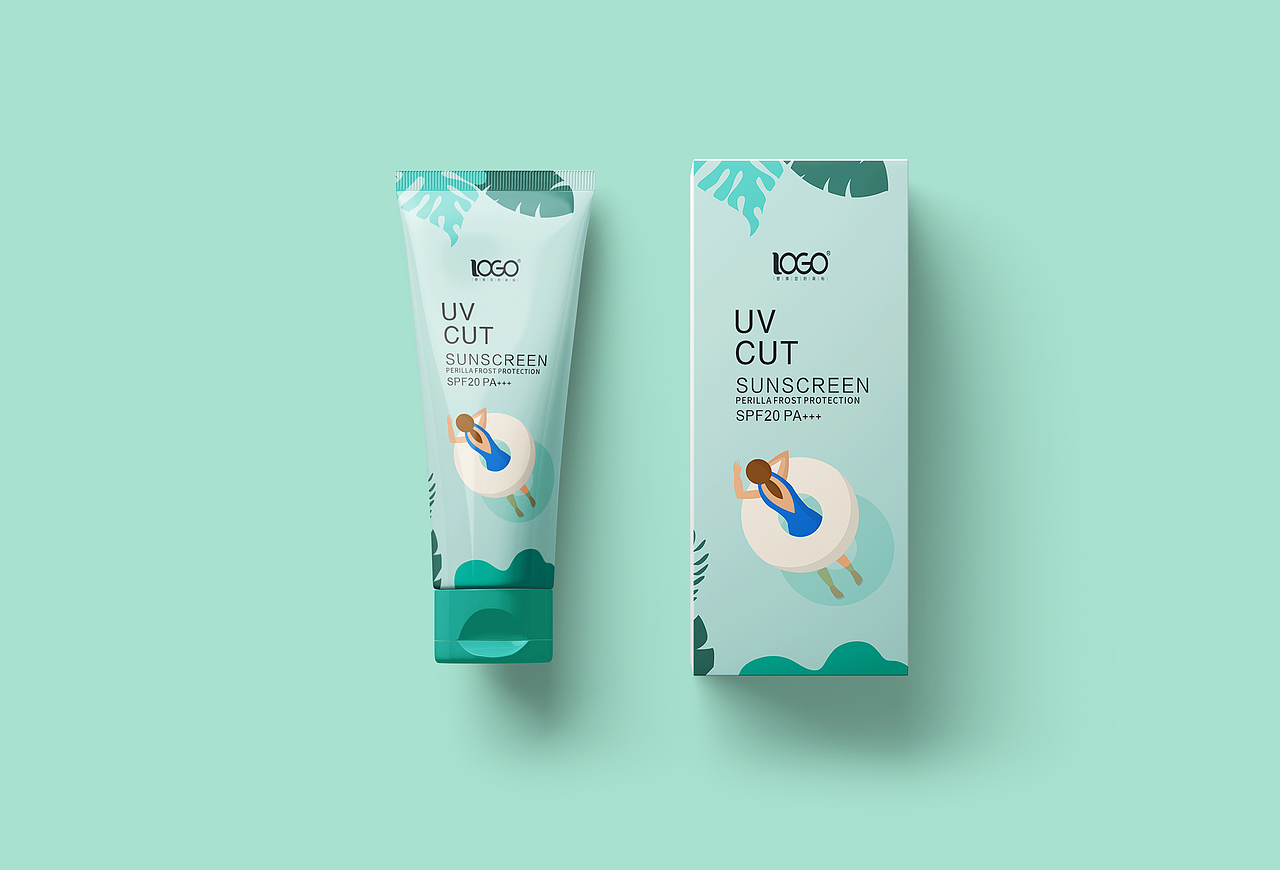 防晒霜包装