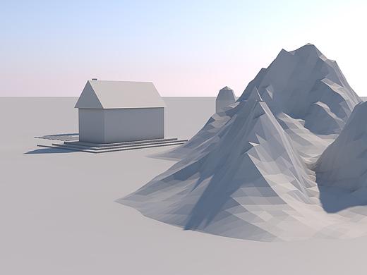 低面风景建模（个人主页-ZMzY3MjUwNjQ=） - 场景 - 站酷设计师Design丶su原创素材 - 站酷ZCOOL