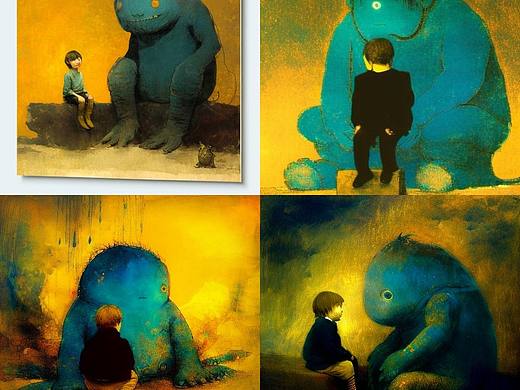 Imaginary friend—Blue