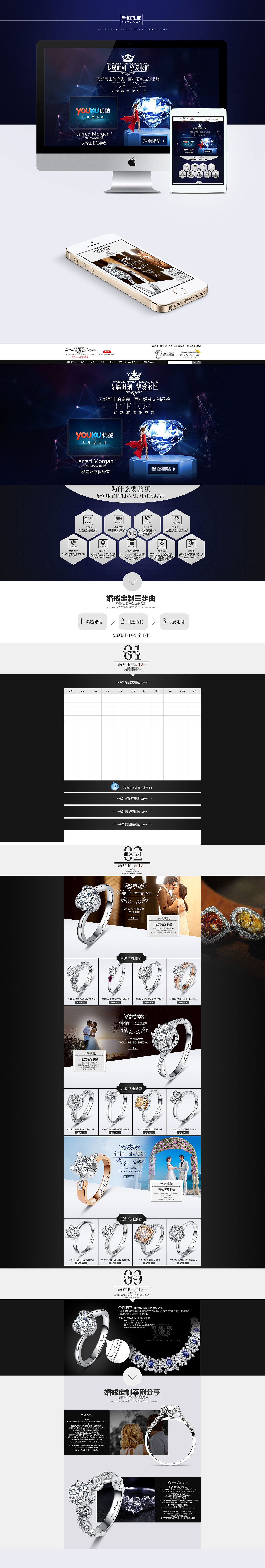 珠宝钻石裸钻专题页面设计（图ZMjMzNDAyNjQ=） - 电商 - 站酷设计师落叶秋枫丶原创素材 - 站酷ZCOOL