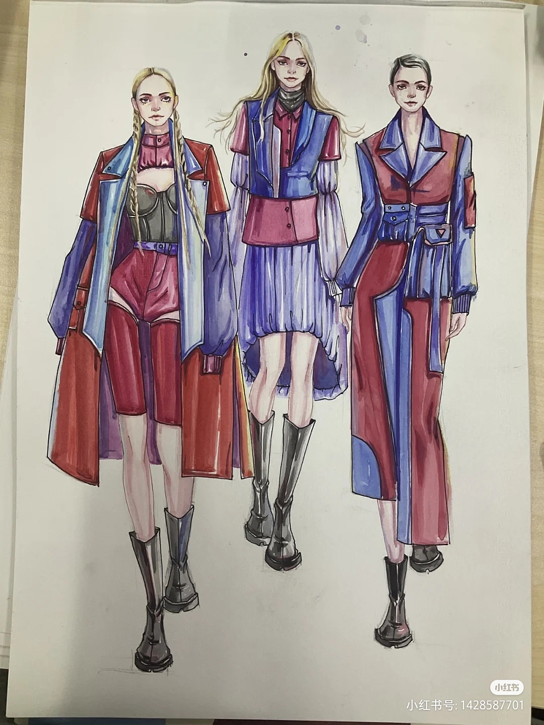 服装效果图手绘