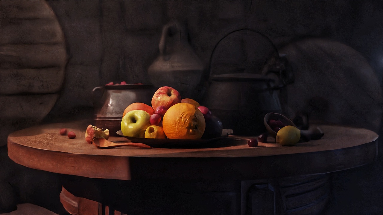 渲染练习 古典派对01