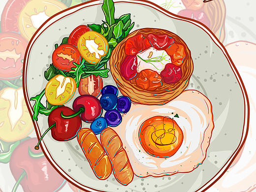 食物插画