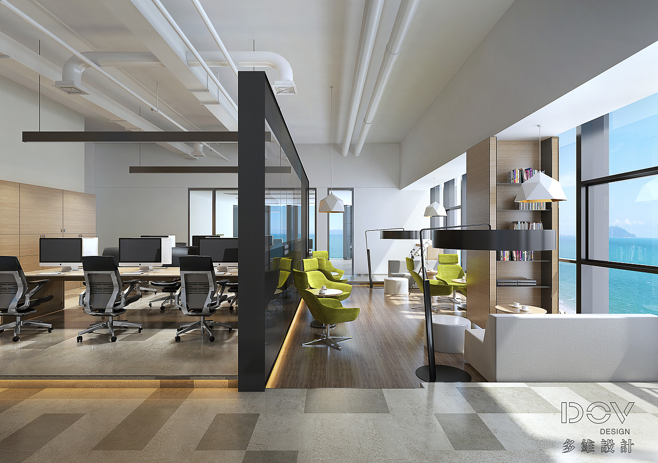 办公空间的效果图|空间|室内设计|T设计 - 原创作品 - 站酷 (ZCOOL)