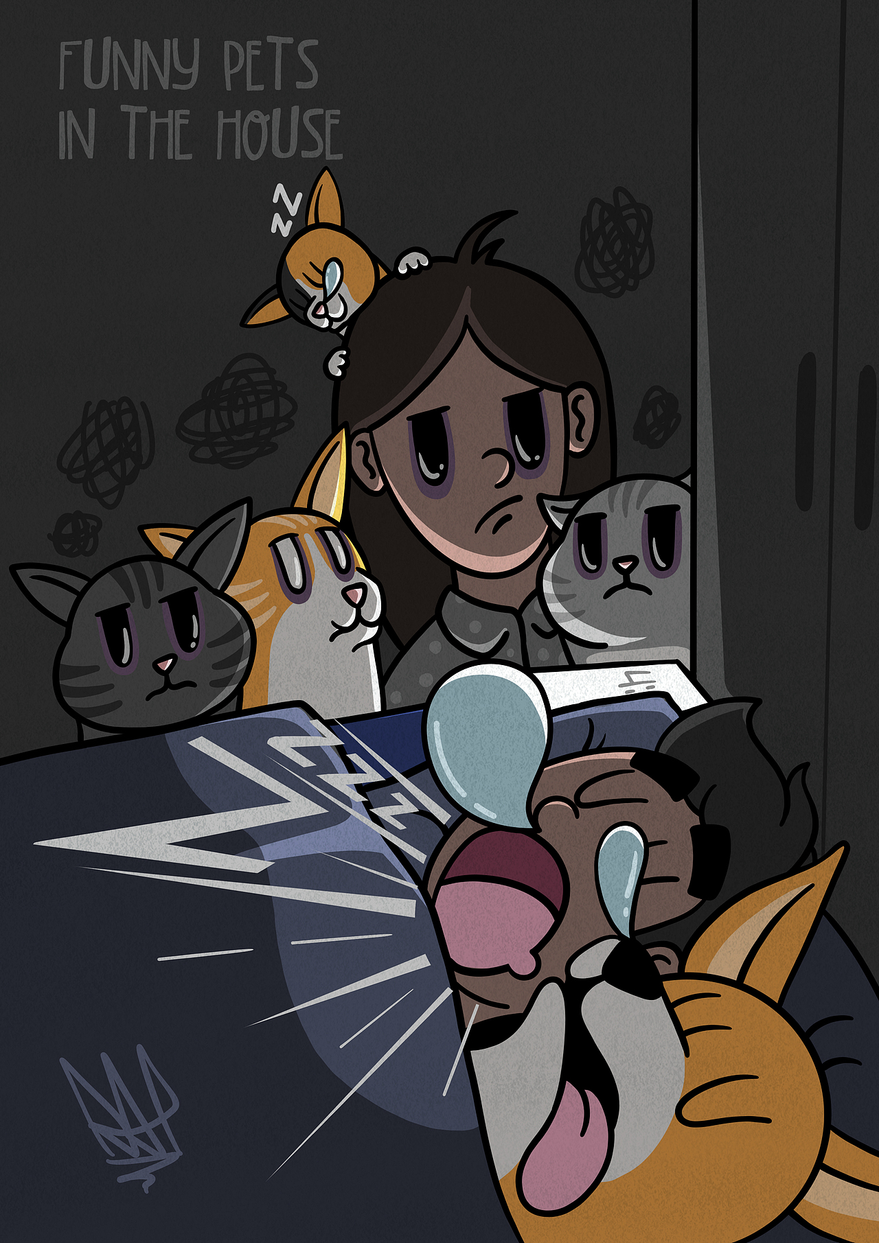 Funny pets in the house（图ZMjM2MjU2OTk2） - 创作习作 - 站酷设计师水耗儿原创素材 - 站酷ZCOOL