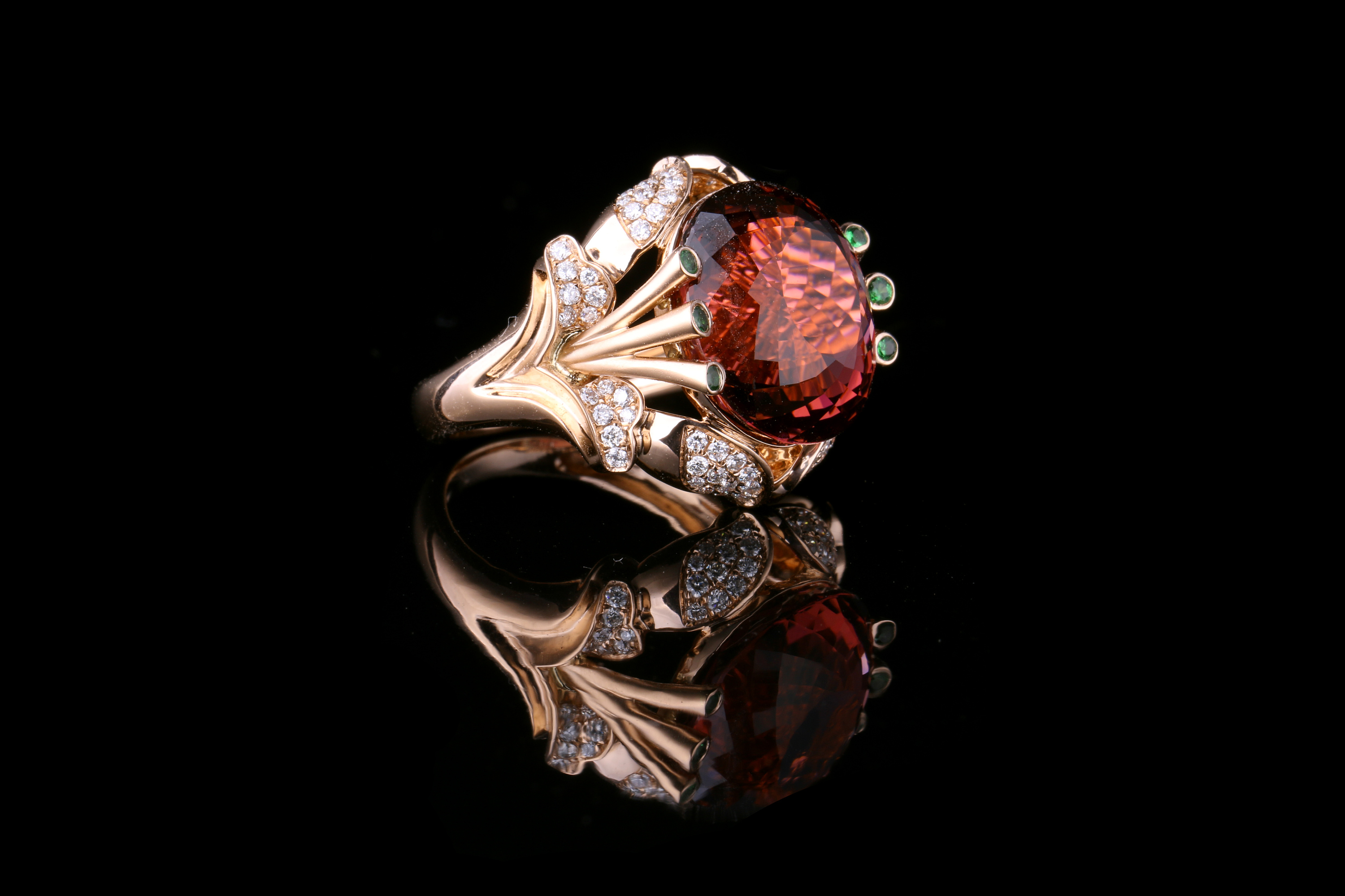 【蚂蚁创意镶嵌】 蚂蚁创意珠宝工作室 碧玺镶钻款