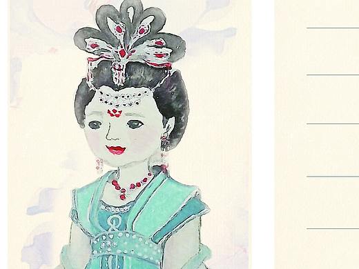 唐代仕女發(fā)髻書簽（個人主頁-ZMzE3NDM0NjA=） - 其他平面 - 站酷設計師芒刺耳原創(chuàng)素材 - 站酷ZCOOL