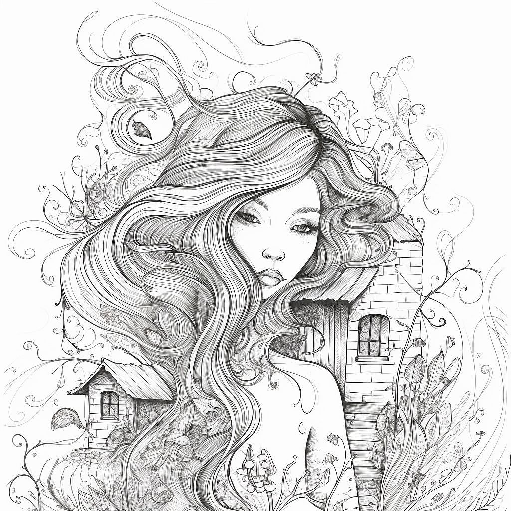线描插画 创意线描 原创插画