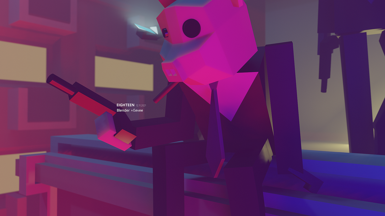 [blender][猪头人][临摹] blender初尝试（图ZMjgxMDYzMDE2） - 动画/影视 - 站酷设计师贰陆拾捌原创素材 - 站酷ZCOOL
