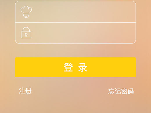 后厨记app UI iOS界面 美食类 简洁 