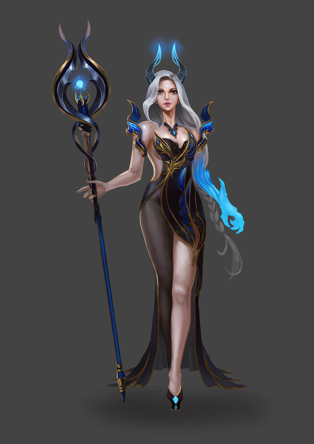 女法师（图ZNjk3OTEyNDg=） - 游戏原画 - 站酷设计师锡斗原创素材 - 站酷ZCOOL