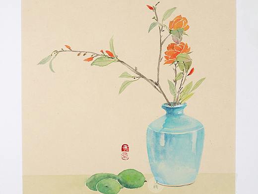 国画小品 | 文艺插花小景