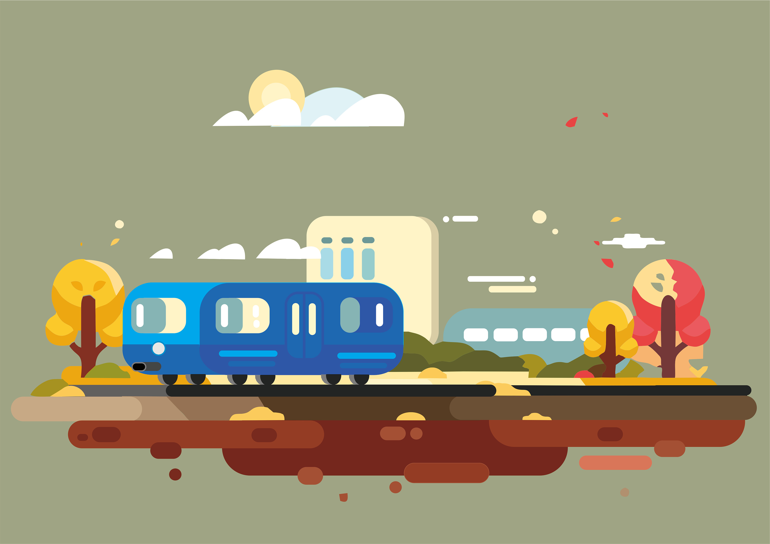 扁平插画图案设计|平面|宣传品|润润润哒 - 原创作品 - 站酷 (zcool)