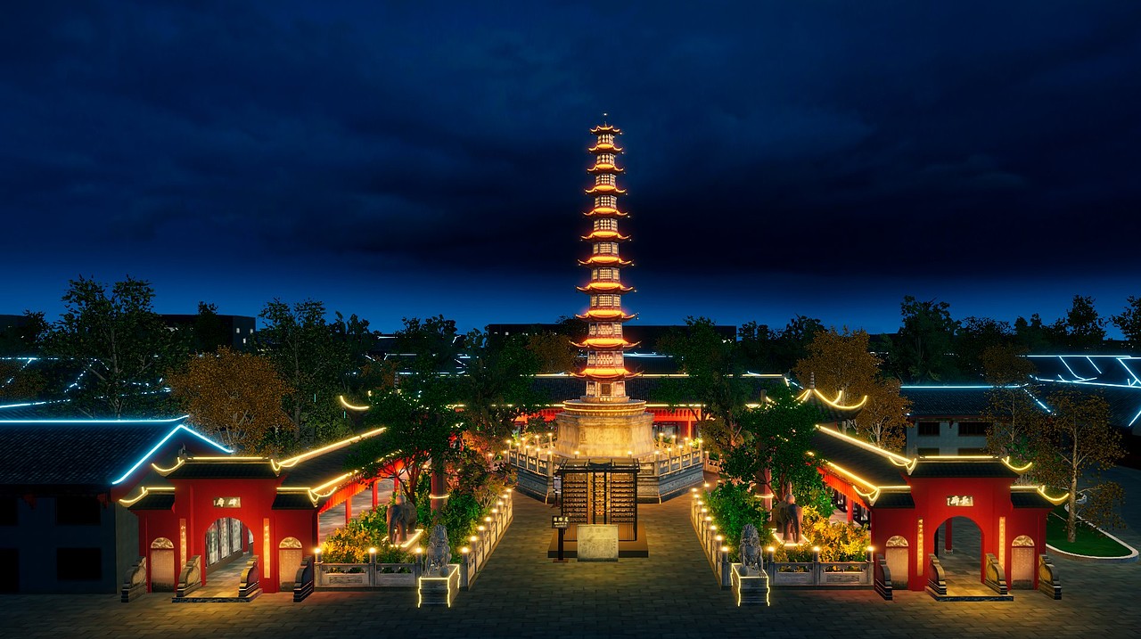 文殊院景区小样(图ZMjg4NzE1ODI4) - 场景 - 站酷设计师叁陆玖工作室原创素材 - 站酷ZCOOL