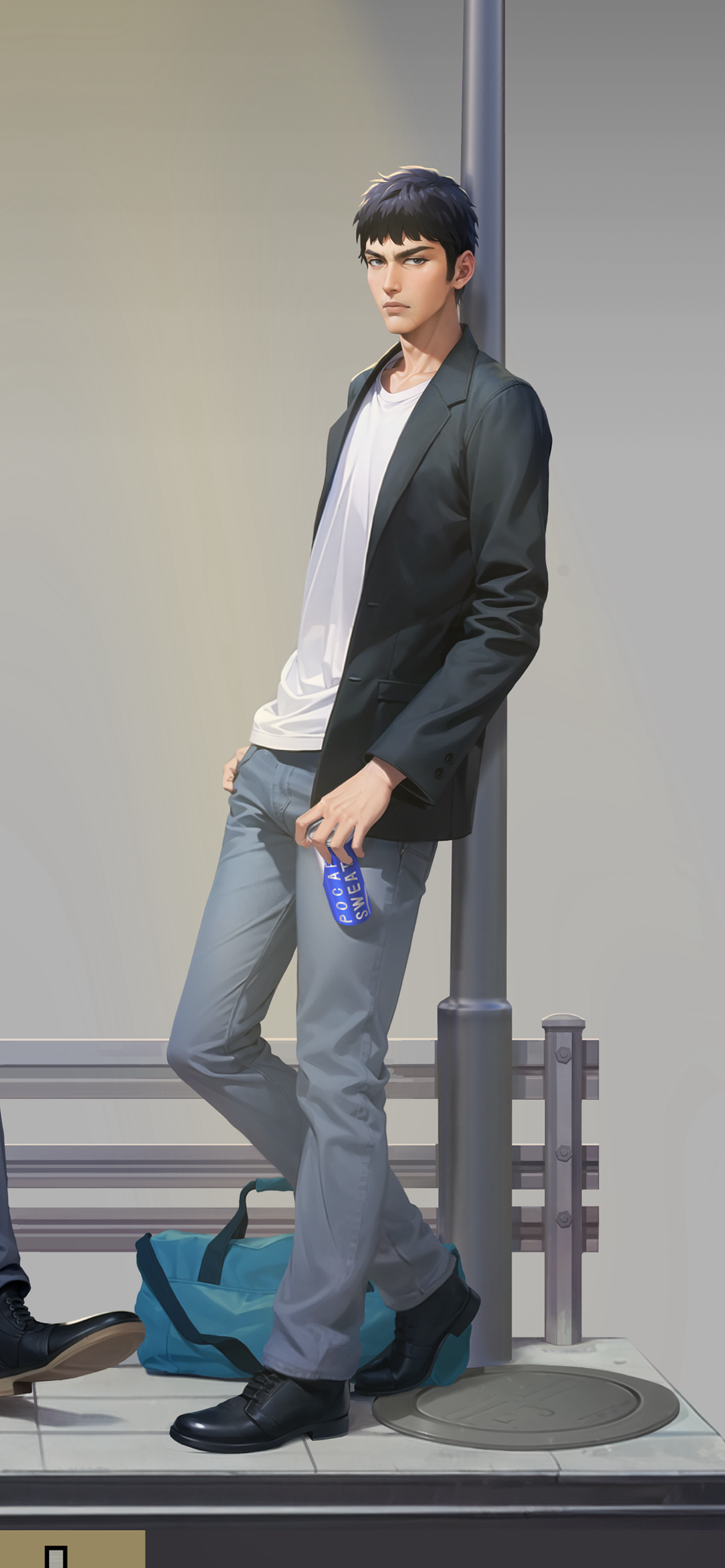 灌篮高手三井铁男手办原画设定