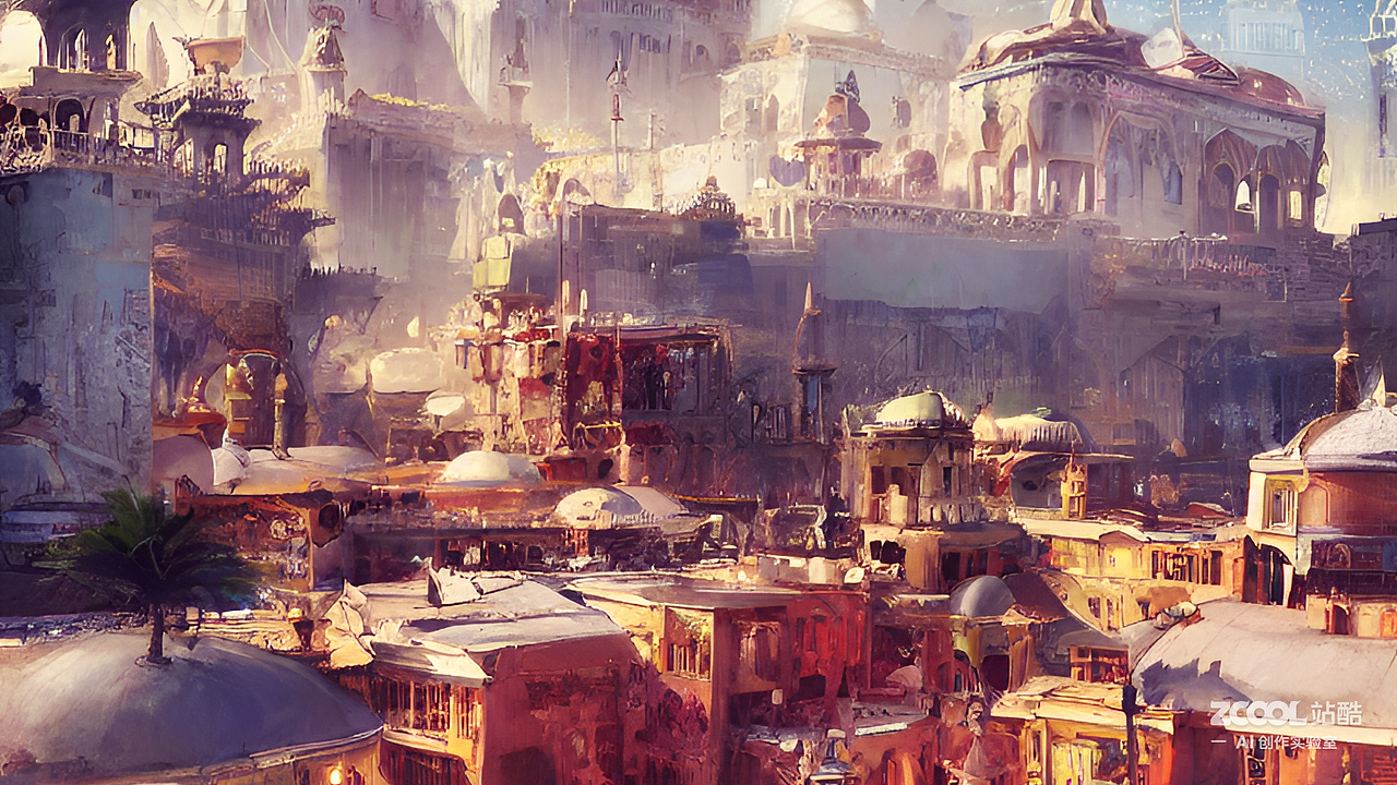 #AI创作实验室#天方夜谭的城市