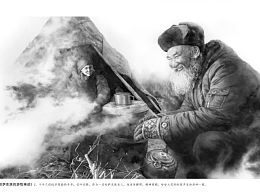 单色水彩｜写实插图 连环画