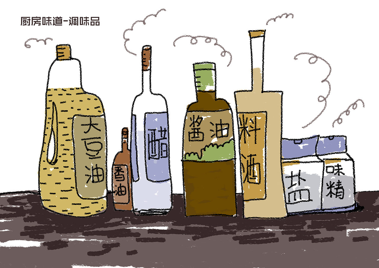 小小厨房（图ZMjg3ODc2ODQ=） - 商业插画 - 站酷设计师996109093原创素材 - 站酷ZCOOL