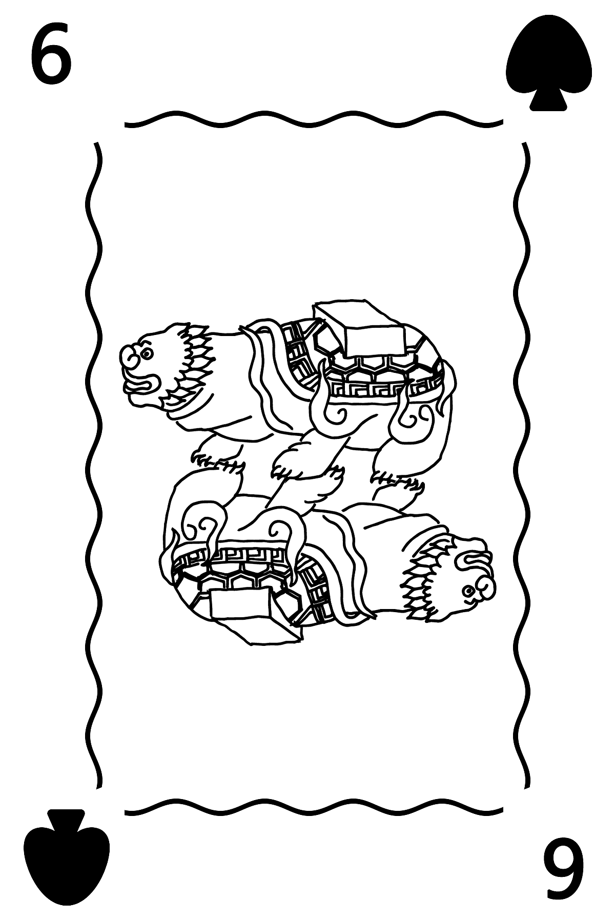 龙子扑克（图ZMTk0NTIxNTg0） - 艺术插画 - 站酷设计师澜野原创素材 - 站酷ZCOOL