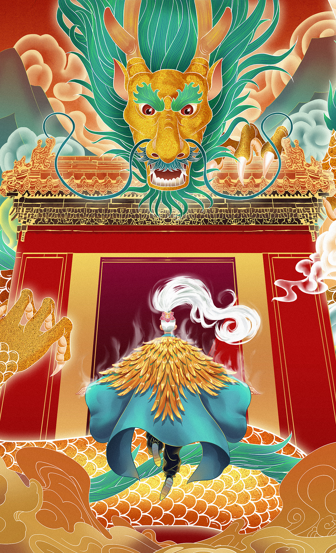 跃至龙门（图ZMjg0ODIxMjk2） - 创作习作 - 站酷设计师舟亢兮原创素材 - 站酷ZCOOL