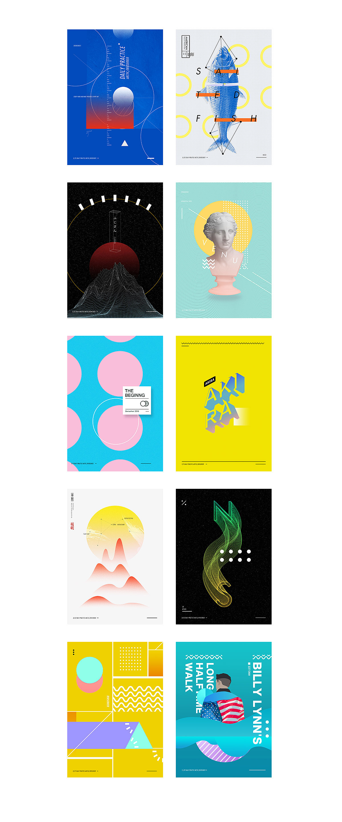 最近3个月的海报练习（图ZNjQyMjk0MzY=） - 海报 - 站酷设计师AricAkira原创素材 - 站酷ZCOOL