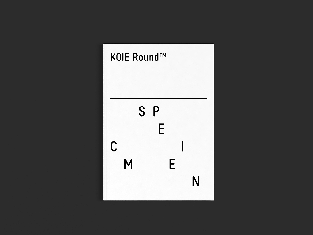 KOIE Round Specimen 字体样本册（图ZMTE0NDI4MzQ4） - 字体/字形 - 站酷设计师自然卷舌音原创素材 - 站酷ZCOOL