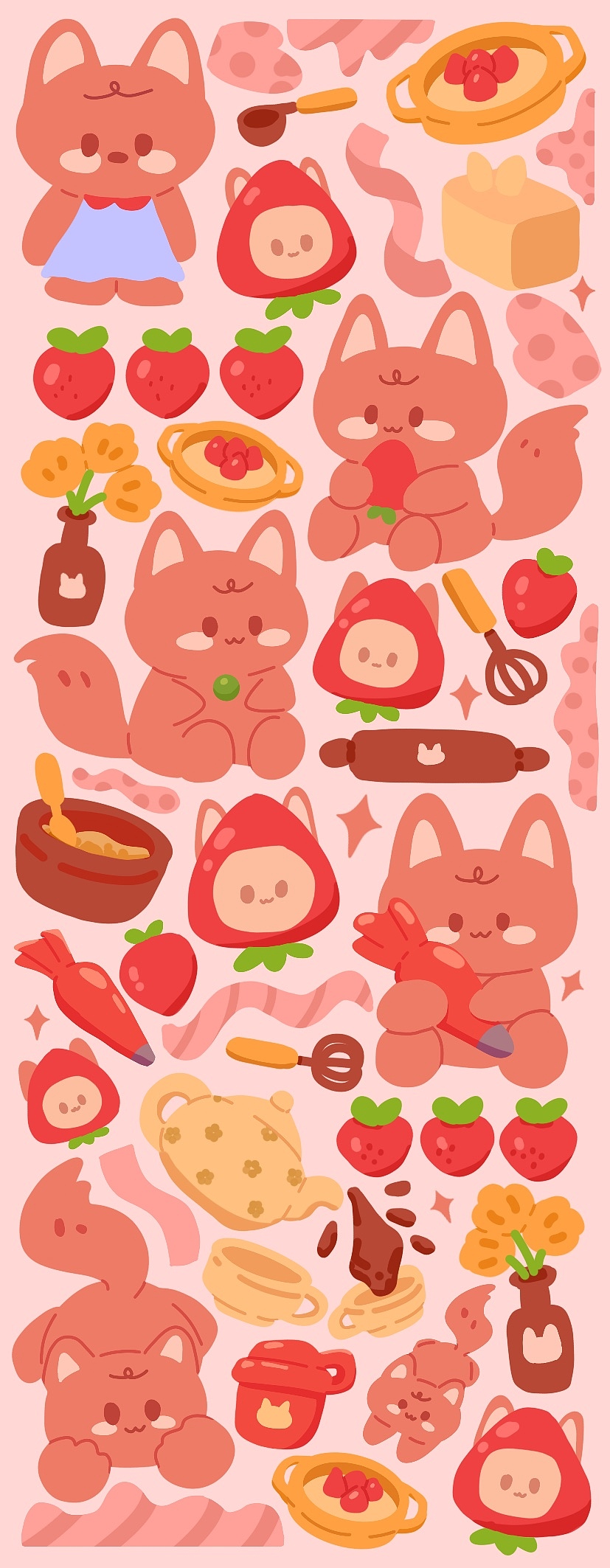 手帐素材设计（图ZMzE3OTQwMjQ0） - 商业插画 - 站酷设计师插画师玖月原创素材 - 站酷ZCOOL