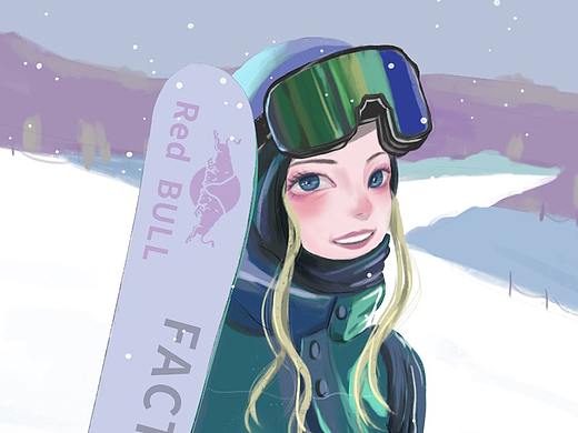 谷愛凌滑雪冠軍（個(gè)人主頁(yè)-ZNTc4ODY1NTI=） - 商業(yè)插畫 - 站酷設(shè)計(jì)師畫師淘淘原創(chuàng)素材 - 站酷ZCOOL